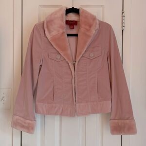 Corduroy and Faux fur jacket